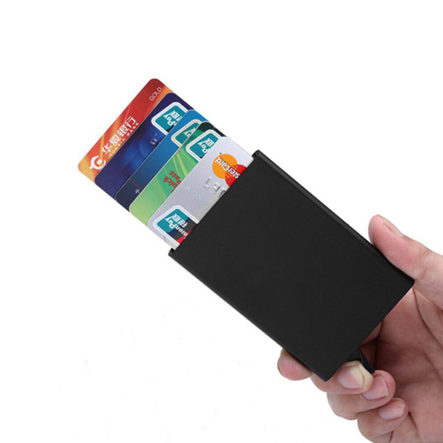 Awtomatikong Pop up Aluminum Credit Card Holder