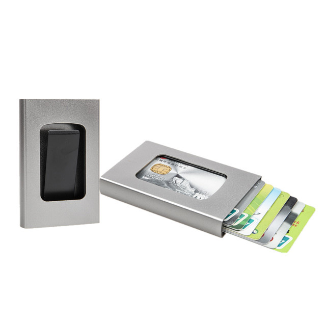 RFID Blacking Secure Pocket Wallet Aluminum Cash at Card Holder